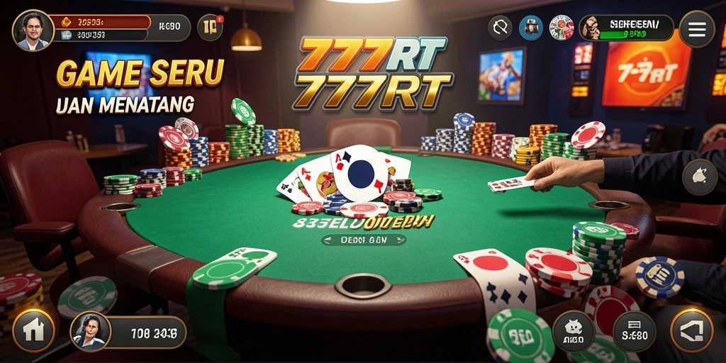 Tampilan antarmuka dan gameplay yang menarik dalam Poker
