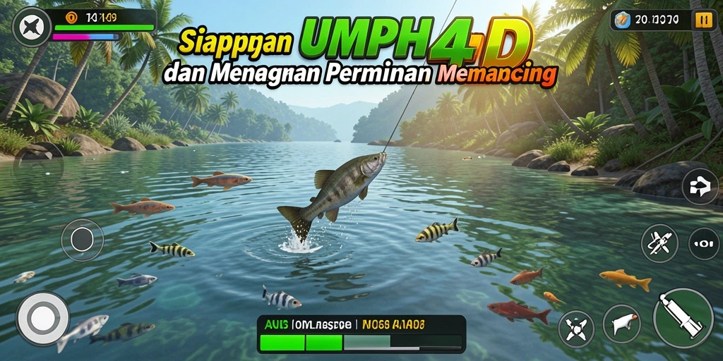 Screenshot gameplay ACEH4D menampilkan momen seru saat menangkap ikan.