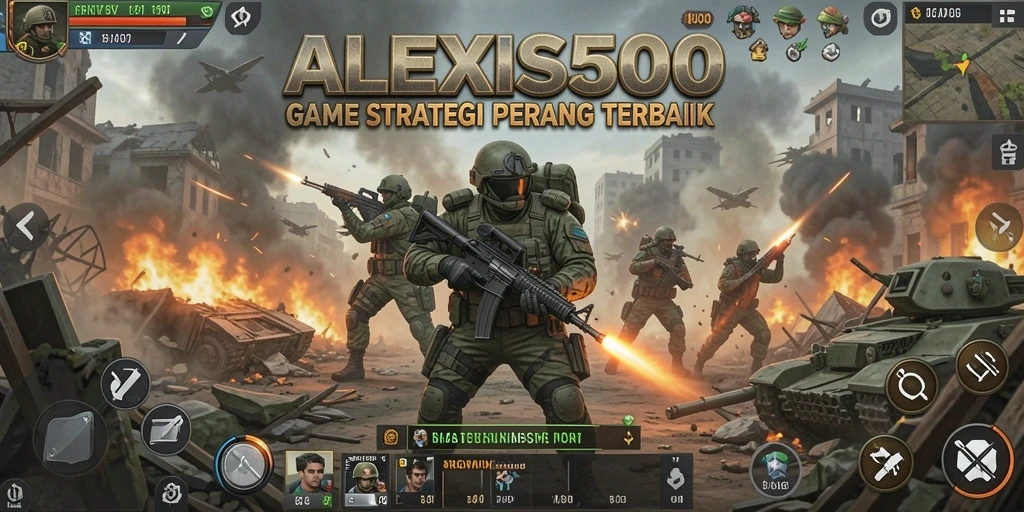 Tampilan aksi strategis dalam permainan ALEXIS500 yang mendebarkan.