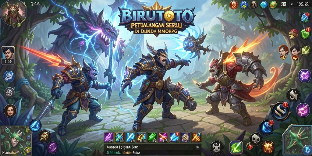 Tangkapan layar BIRUTOTO menampilkan aksi seru dalam pertempuran multiplayer.