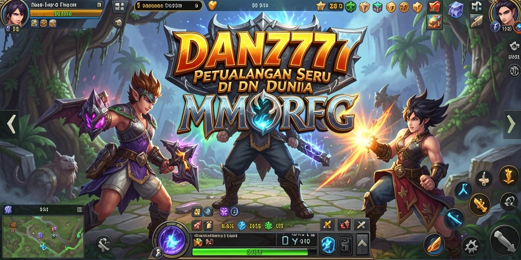 Tampilan gameplay mendebarkan dalam dunia MMORPG DAN777.
