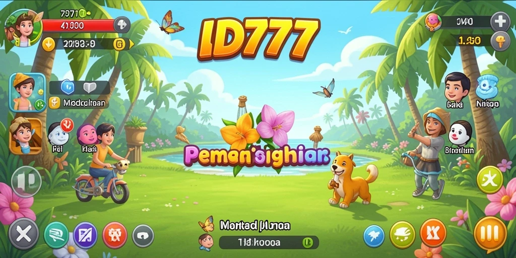 Tampilan menarik dari gameplay santai ID777 yang menantang.
