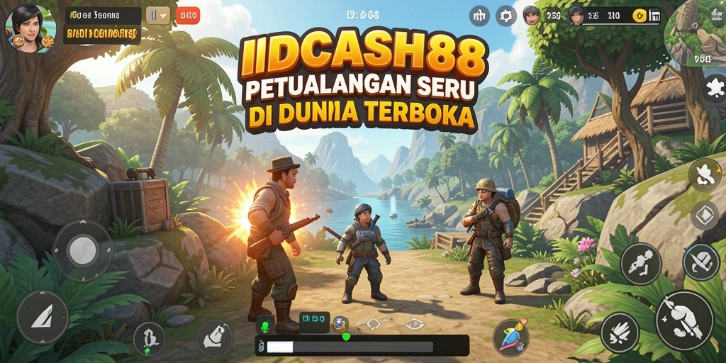 Tangkapan layar gameplay IDCASH88 menampilkan petualangan mendebarkan di dunia terbuka.