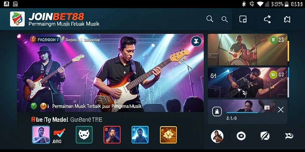Screenshot gameplay JOINBET88 menampilkan tantangan menarik musik.
