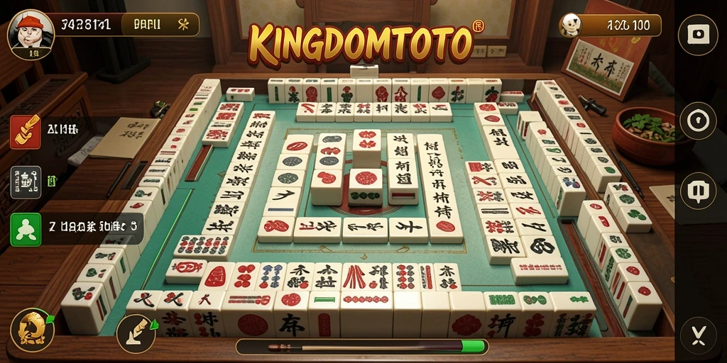 Gameplay seru KINGDOMTOTO dengan ubin Mahjong yang cantik.