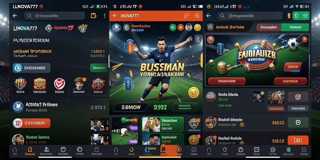 Tampilan gameplay LNOVA777 yang menampilkan taruhan langsung pada acara olahraga.