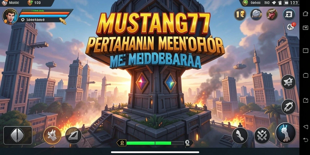 Gameplay seru dan menantang dalam MUSTANG77 Tower Defense.