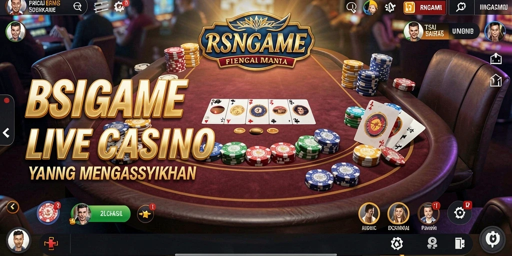 Tampilan gameplay Live Casino di RSNGAME yang menegangkan dan interaktif.