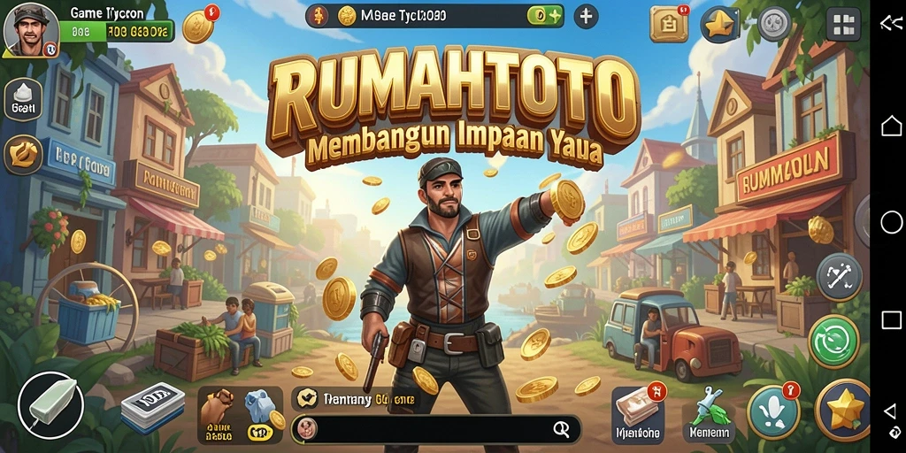 Tampilan gameplay RUMAHTOTO yang penuh strategi dan keseruan.