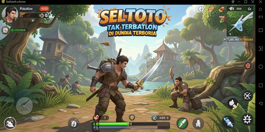Tampilan gameplay Open World yang memukau dan mendalam.