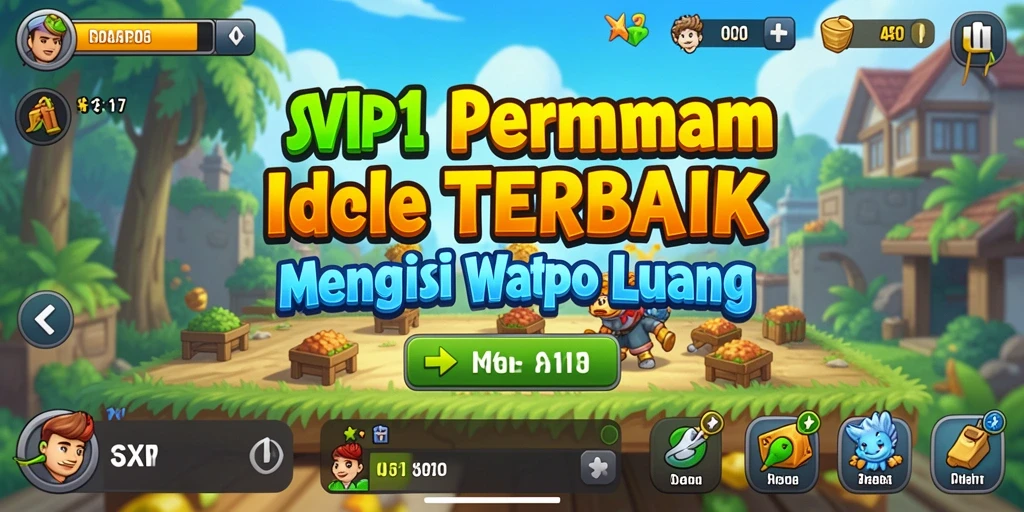 Screenshot gameplay <strong>SVIP1</strong> menampilkan karakter yang sedang mengumpulkan sumber daya.